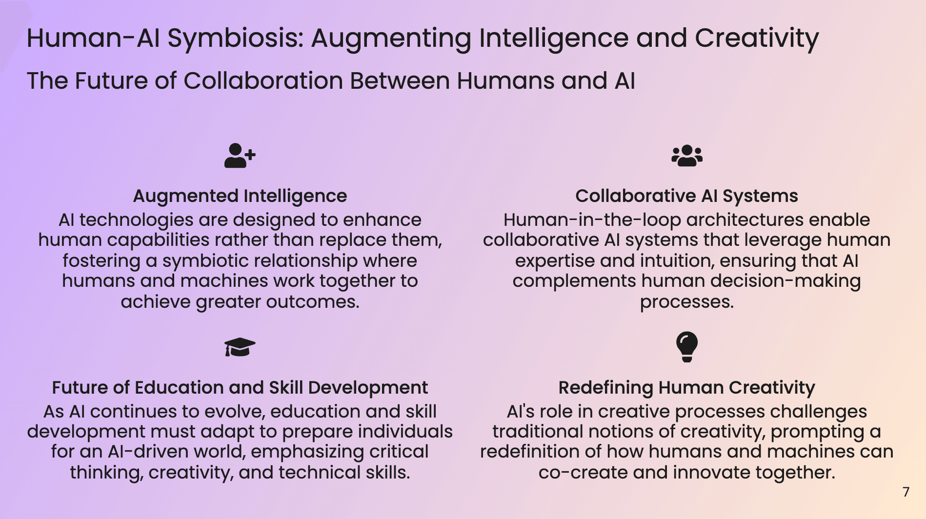 Human-AI Symbiosis: Augmenting Intelligence and Creativity